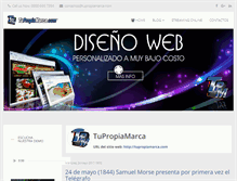 Tablet Screenshot of blog.tupropiamarca.com